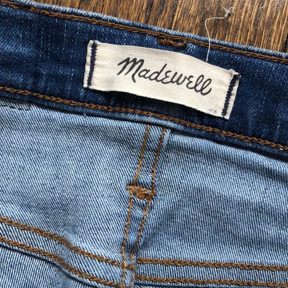 Madewell 8" Skinny Classic Stretch Ankle Crop Blue Denim Jeans - Picture 5 of 7